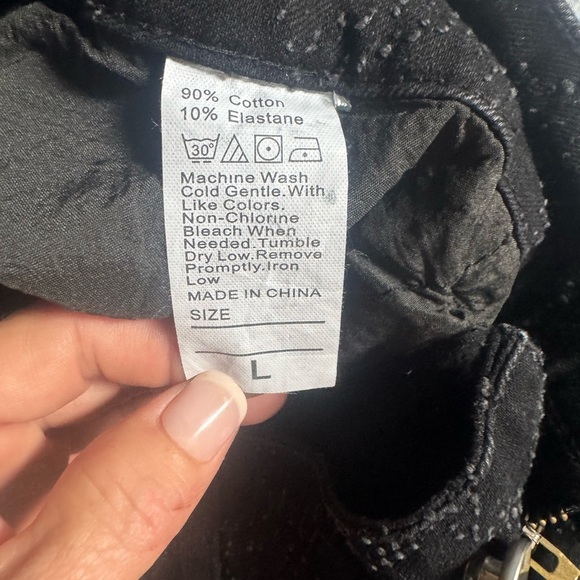 Black Studded Jeans - Picture 3 of 9